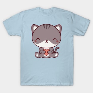 Kawaii Cute Kitten Cat T-Shirt